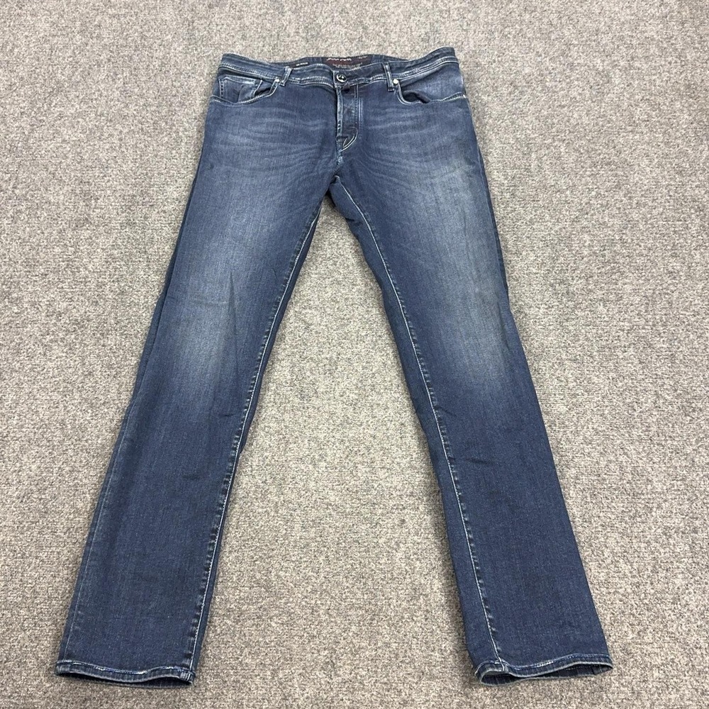 Jacob Cohen Tailored Jeans Mens 38x34 Blue Slim Stretch Italy Denim J688